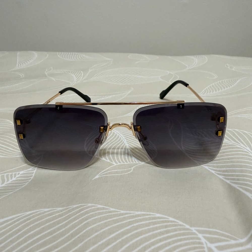 Cartier Gold Frame Sunglasses with Black Gradient Lenses